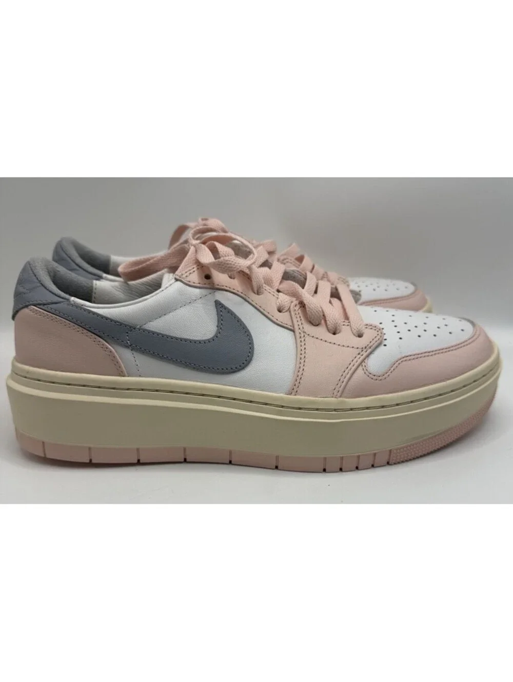 Nike Air Jordan 1 Elevate Low Atmosphere Sneakers Womens 11.5 Pink White NWOB